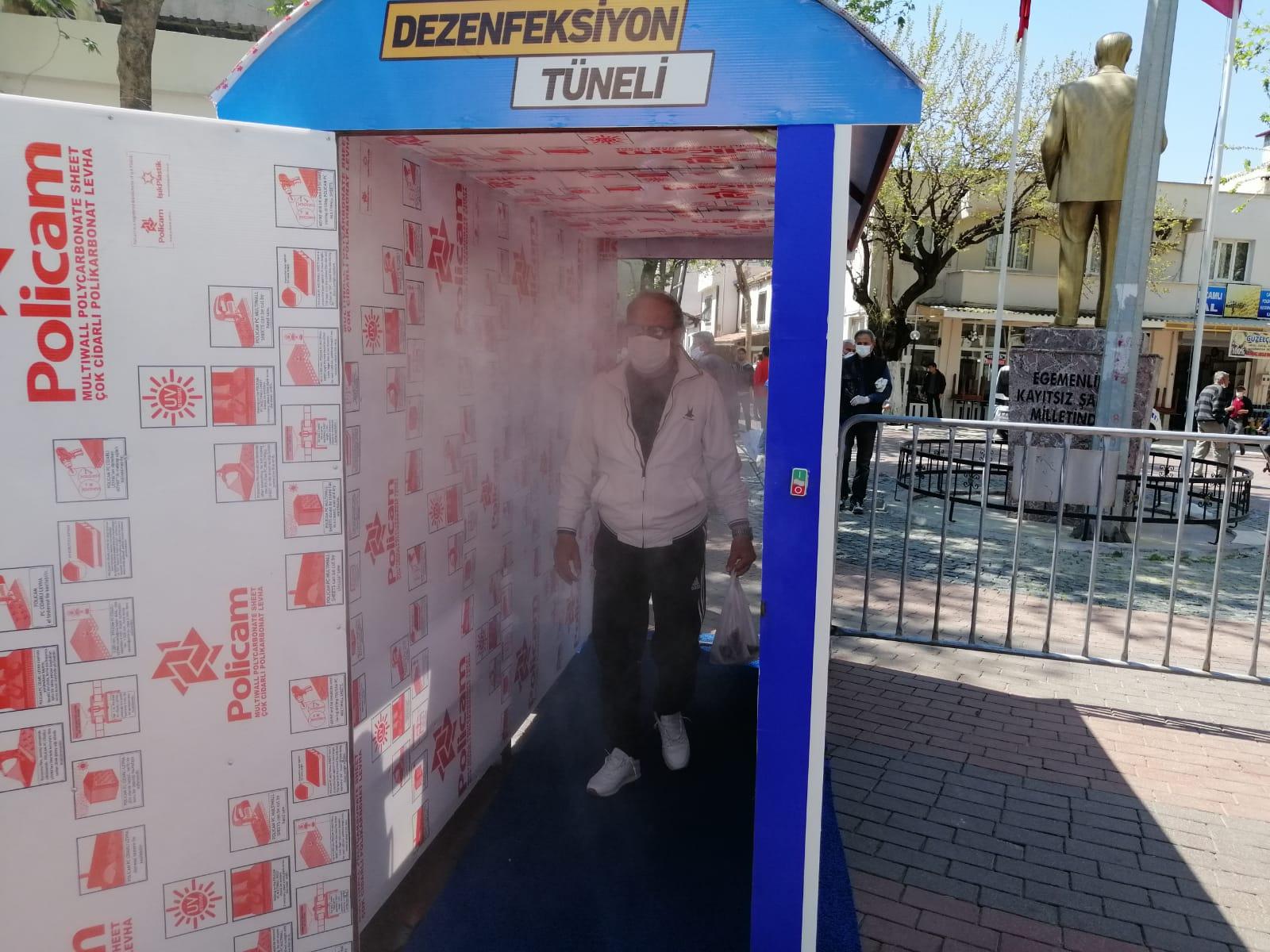 Dezenfeksiyon Tüneli hizmete girdi