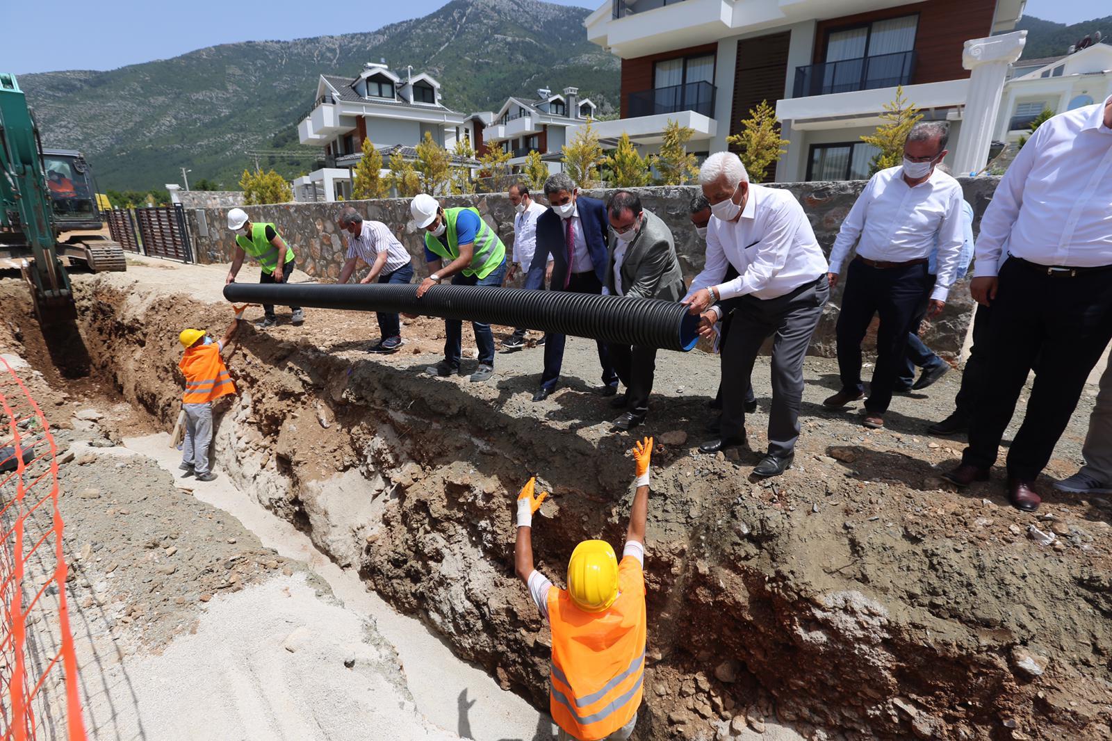 Fethiye'nin en büyük altyapı yatırımının startı verildi