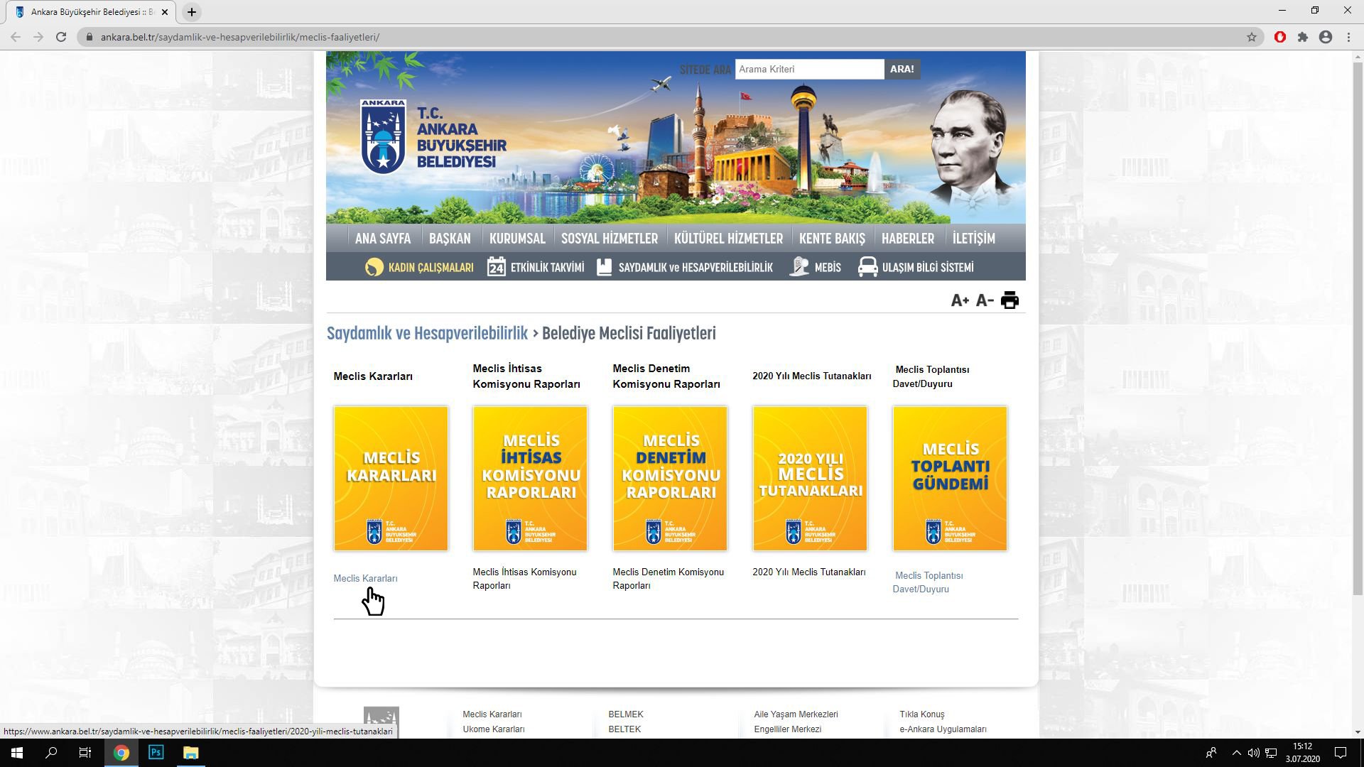 Ankara'da 'halka açık belediyecilik' devam ediyor