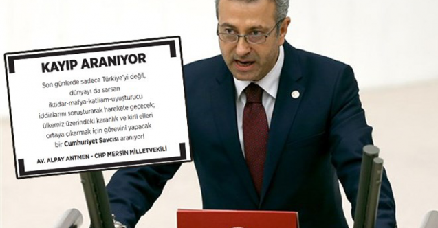 CHP’li Alpay Antmen'den savcılar için "kayıp ilanı"