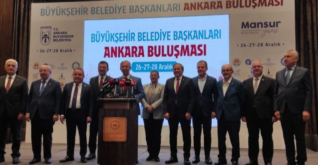 CHP'li büyükşehir belediye başkanlarından ortak açıklama