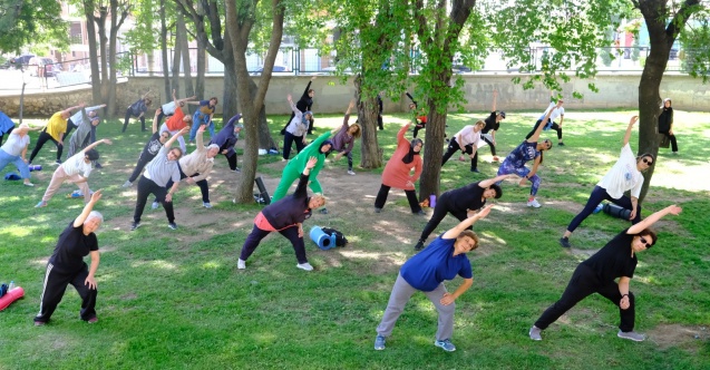 Eskişehir'de parklarda spora yoğun ilgi