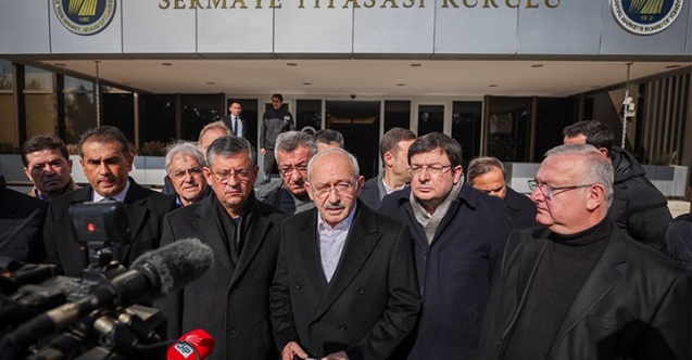 Kılıçdaroğlu SPK önünde