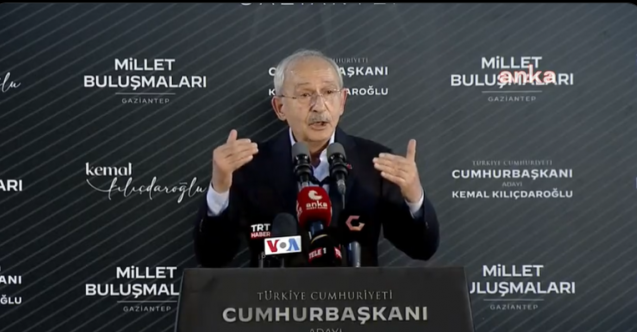 Kılıçdaroğlu Gaziantep'teki Millet Buluşması'nda: "Hesabını soracağız"