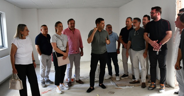 Başkan Günel, yapımı süren Çocuk Bakım Evi ve Kadın Dayanışma Merkezi'ni inceledi