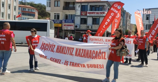 DİSK Genel-İş, AKP’li İpsala Belediyesi'nin 119 işçiyi işten çıkarmasını protesto etti