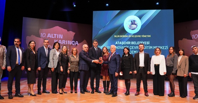 Ataşehir Belediyesi iki projesi ile Altın Karınca Ödülü aldı