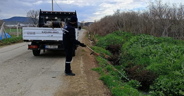 Balıkesir’de sivrisinekle ve haşereyle mücadele sürüyor