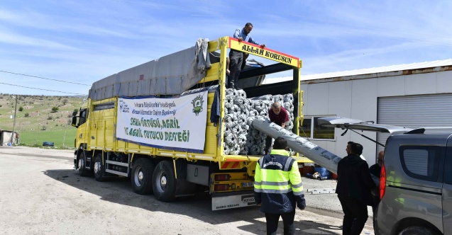 Ankara Büyükşehir'den çiftçilere sera malzemesi desteği