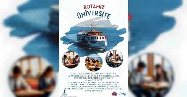 Bergama Vapuru rotasını gençler için çevirdi