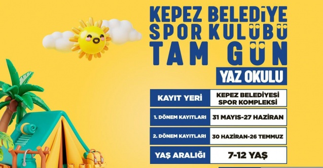 Kepez Belediyesi’nden çocuklara tam gün “Yaz Okulu”