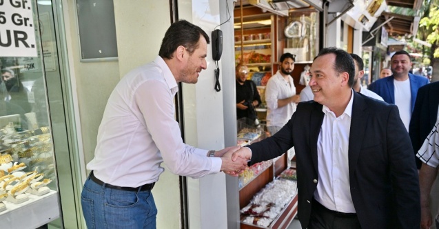 Besim Dutlulu Pazar ve Çarşı Esnafıyla Buluştu