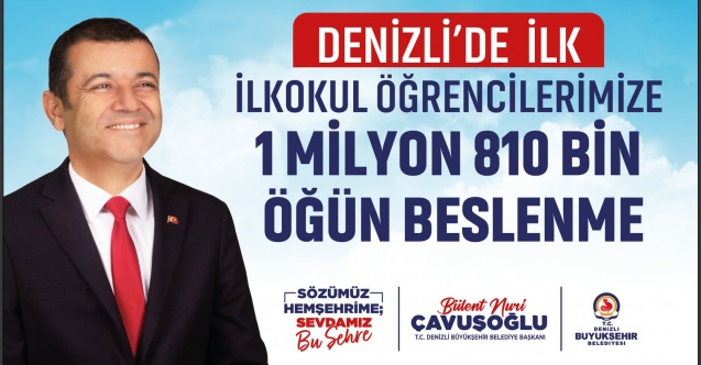 Başkan Çavuşoğlu’ndan miniklere 1 milyon 810 bin sağlık dolu öğün