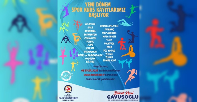 Denizli'de yeni dönem spor kurs kayıtları başlıyor
