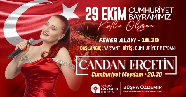 Antalya Büyükşehir Belediyesi’nden coşkulu Cumhuriyet Bayramı kutlaması