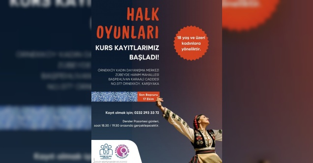 Kadınlara özel halk oyunları kursu başlıyor