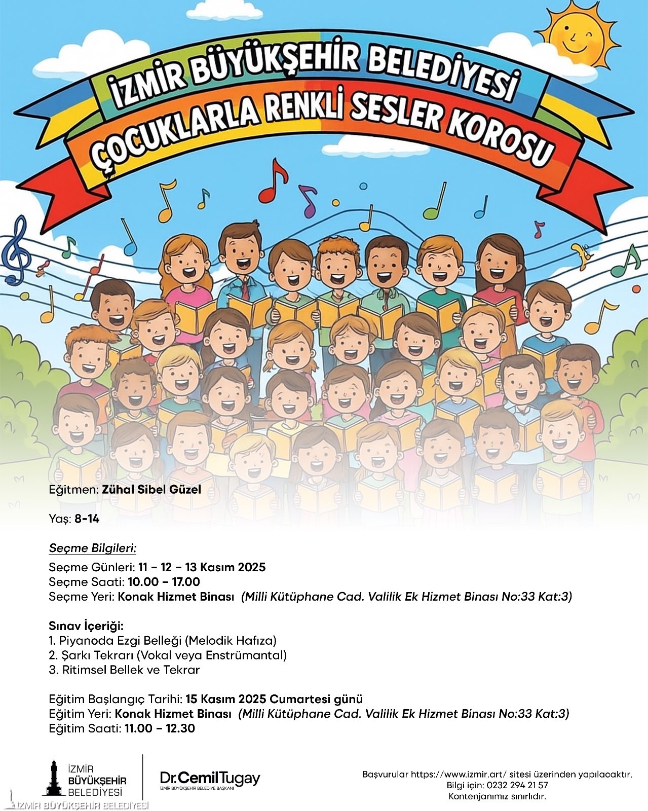 “Çocuklarla Renkli Sesler Korosu” başlıyor