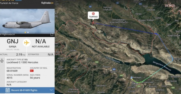 TSK'ya ait kargo uçağı düştü... MSB: Uçakta 20 personelimiz bulunuyordu