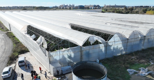 Antalya'da seraları zarar gören çiftçiye destek paketi