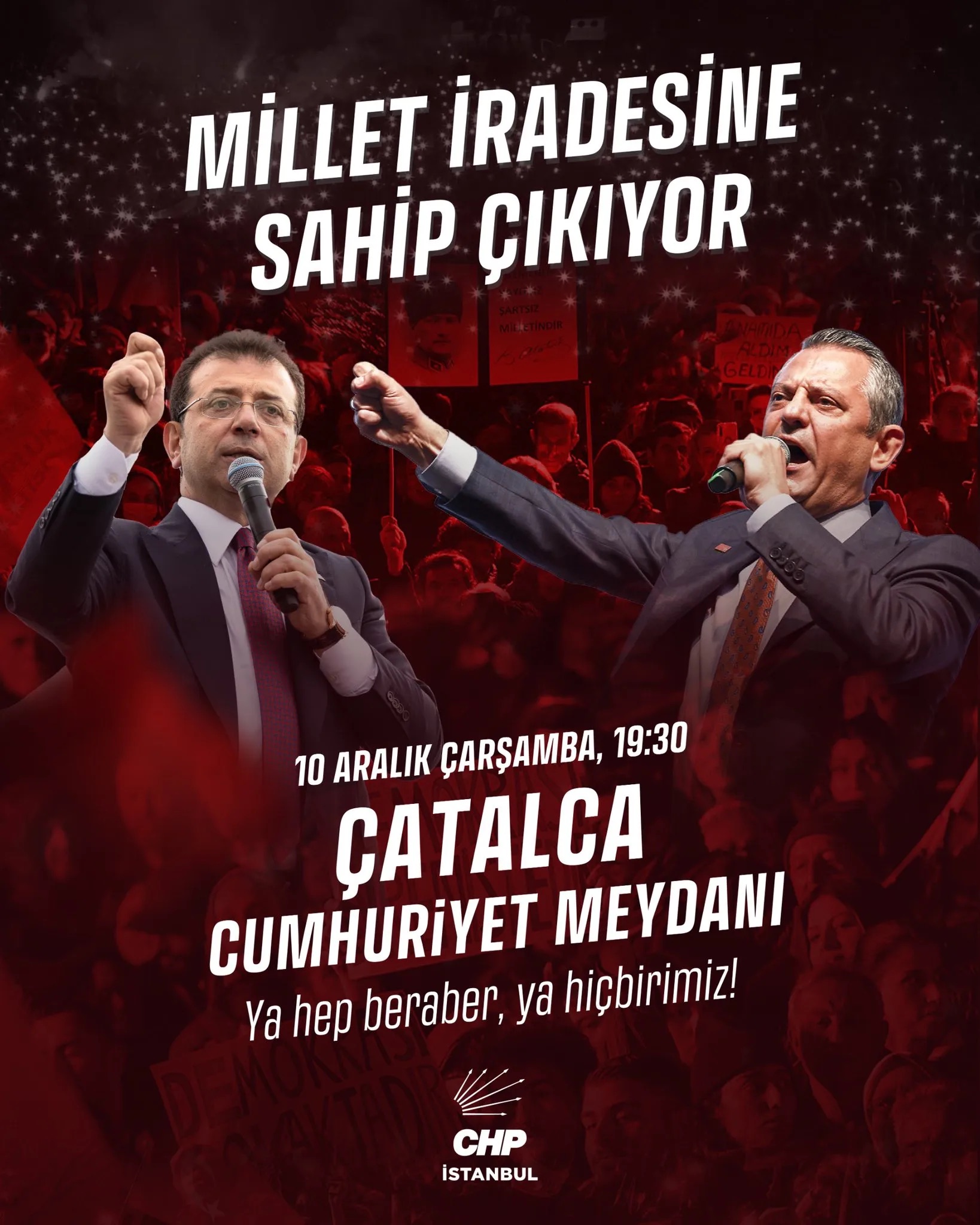 CHP'nin 74'üncü miting adresi belli oldu