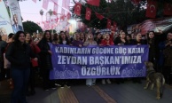 Adana Büyükşehir’in kadın çalışanlarından "Zeydan Karalar’a Özgürlük" mitingi