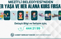 Mezitli Belediyesi'nden her yaşa ve her alana kurs fırsatı
