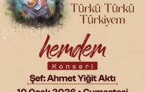 “Türkü Türkü Türkiyem Hemdem Konseri” Antalyalılarla Buluşuyor