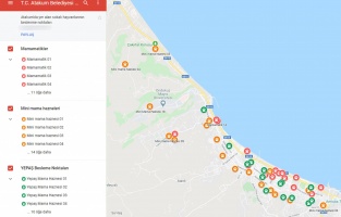 Sokak canlıları için Atakum'dan dijital besleme haritası