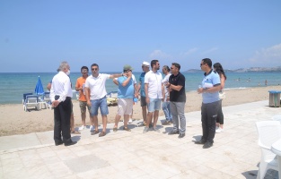 Kuşadası'nda plajlar Avrupa standardına gelecek