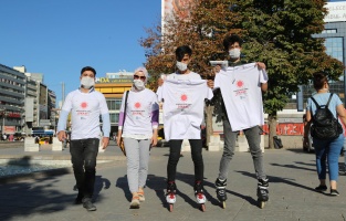 Ankara'da Büyükşehir'den koronavirüs farkındalık etkinliği