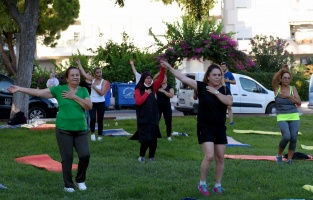 Gün batımında spor