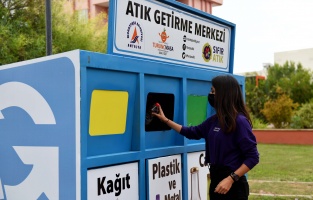 Mobil atık getirme merkezleri kuruldu
