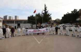 Kartal' da, 11 Milyon Metrekare Kapalı Alan Dezenfekte Edildi