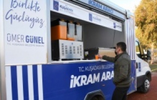 Kuşadası'nda "Mobil İkram Aracı" 7/24 vatandaşların hizmetinde