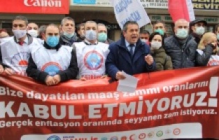 Birleşik Kamu-İş ek zam için eylemde!