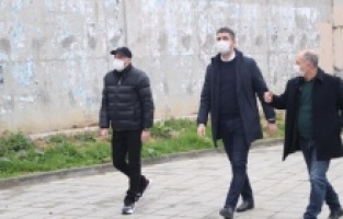 Başkan Gökhan Yüksel'den proje alanlarına çıkarma