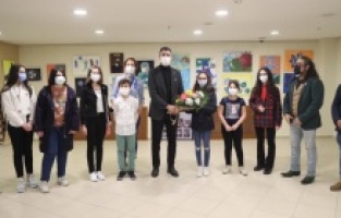 Başkan Yüksel, Sanat Akademisi Resim Öğrencileri Sergisi’nin açılışına katıldı