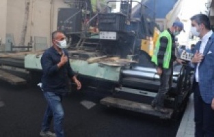 Kartal'da asfalt çalışmaları aralıksız devam ediyor