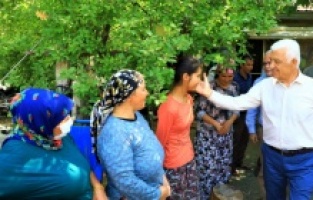 Başkan Gürün, yangın bölgelerinde incelemelerde bulundu