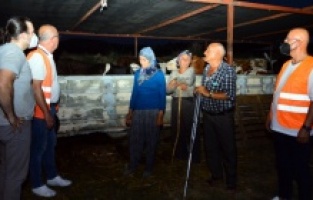 Yangınzede vatandaşlara destek sürüyor