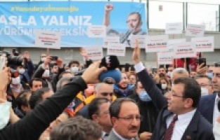 İBB Başkanı Ekrem İmamoğlu’na Kartal’da yoğun ilgi