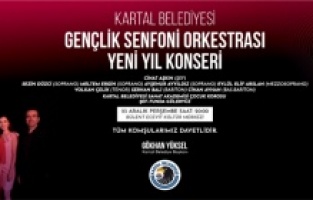 Kartal Belediyesi Gençlik Senfoni Orkestrası yeni yıl konseriyle sahnede