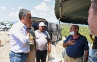 Yangın bölgesine karşılıksız eğitim desteği