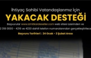 İzmit Belediyesinin yakacak yardımı başvurularında son gün yarın!