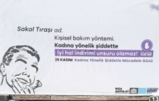 Beşiktaş Belediyesi'nden kadına yönelik şiddete karşı kampanya