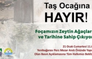 "Taş ocağına hayır!"