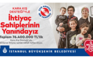 İstanbul'da Büyükşehir'den 76400 aileye destek