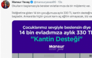 Mansur Yavaş sözünü tuttu: "Kantin desteği" başladı