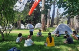 Doğa kampına yoğun ilgi