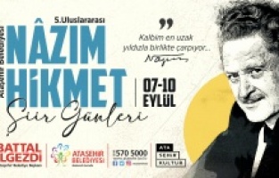 Ataşehir'de "5. Uluslararası Nazım Hikmet Şiir Günleri" başlıyor